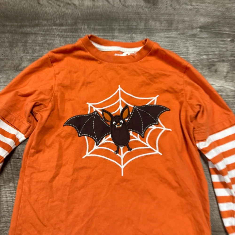 Gymboree Spider Web Bat Long Sleeve Shirt Size 7